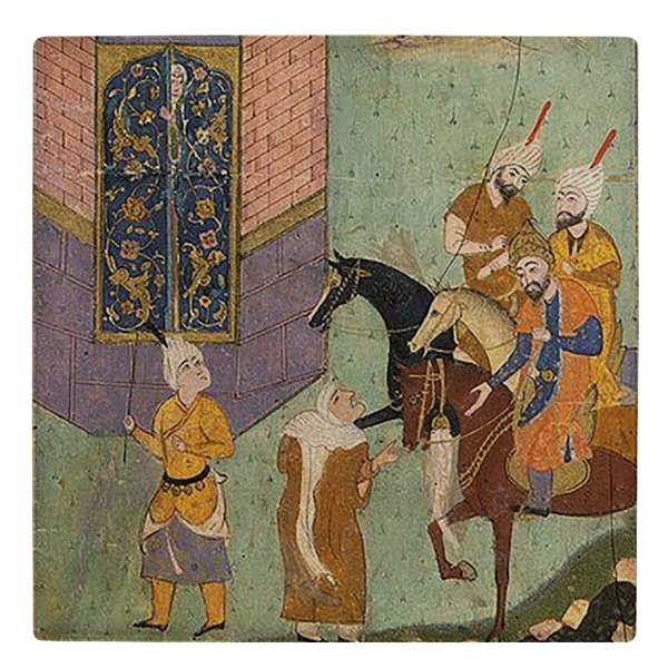 Main image of 装饰性波斯陶瓷砖 – 灵感源自波斯史诗《列王纪》：城堡