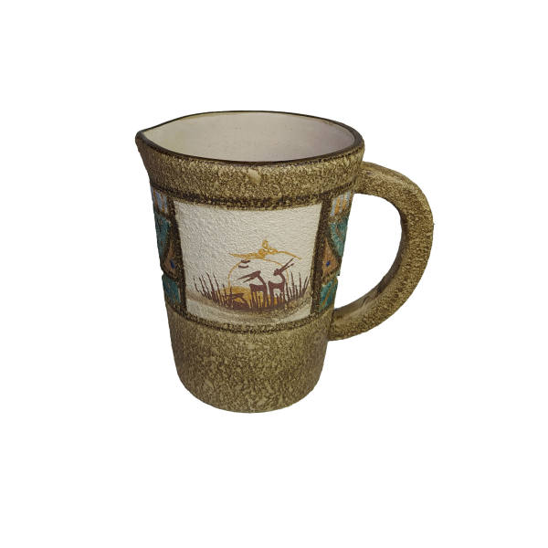 波斯陶艺装饰水壶 – 手绘艺术图案金色款