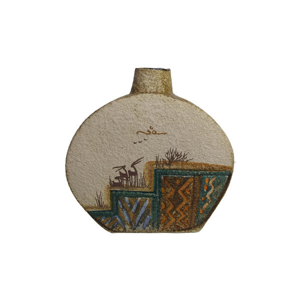 Main image of 手工波斯陶艺单枝花瓶 – 艺术图案 Amitis 及桌面装饰