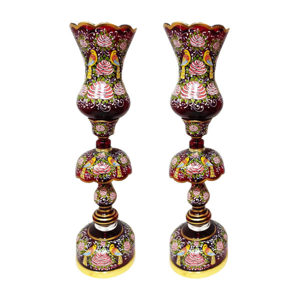 Main image of 波斯水晶吊灯 传统郁金香造型 鸟类款