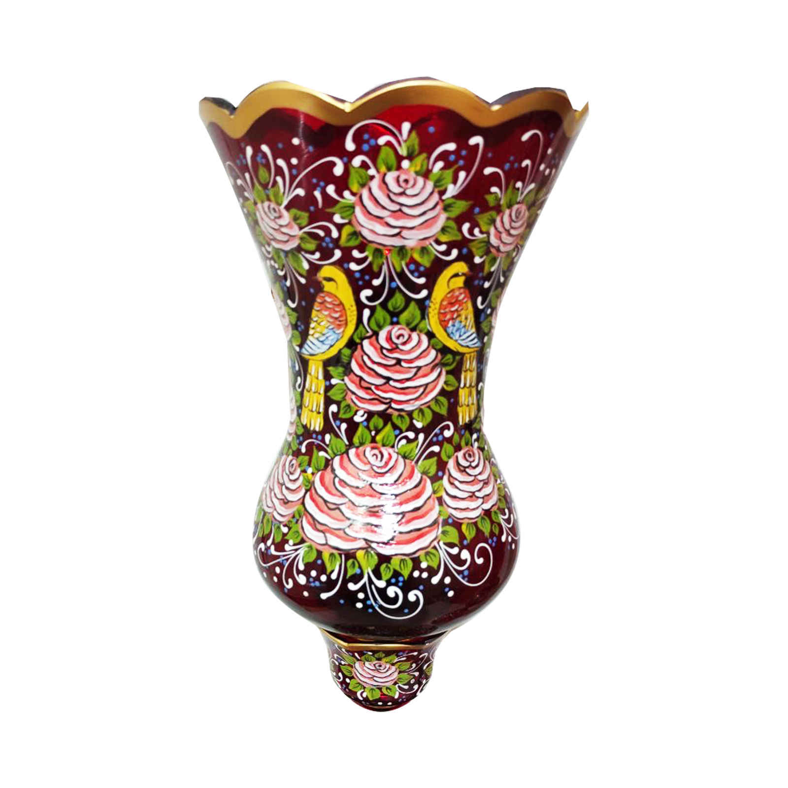 波斯水晶吊灯 传统郁金香造型 鸟类款