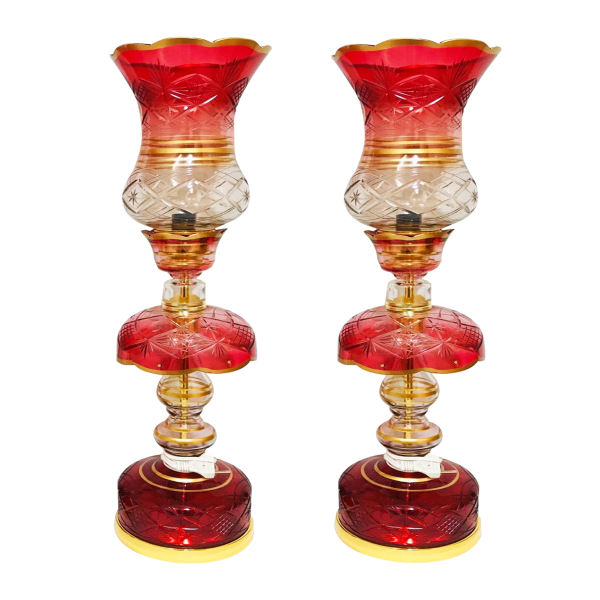 Main image of 波斯水晶吊灯 传统郁金香造型 粉色款