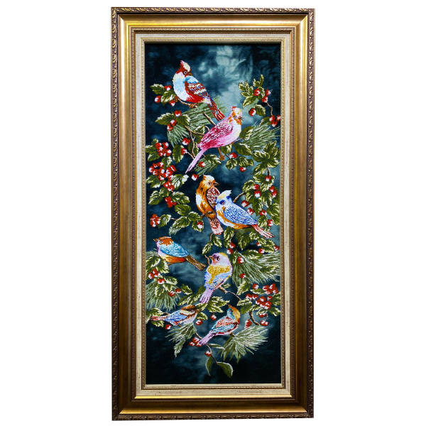 Main image of 手工打结波斯图案地毯 来自塔布里兹 夜莺图案