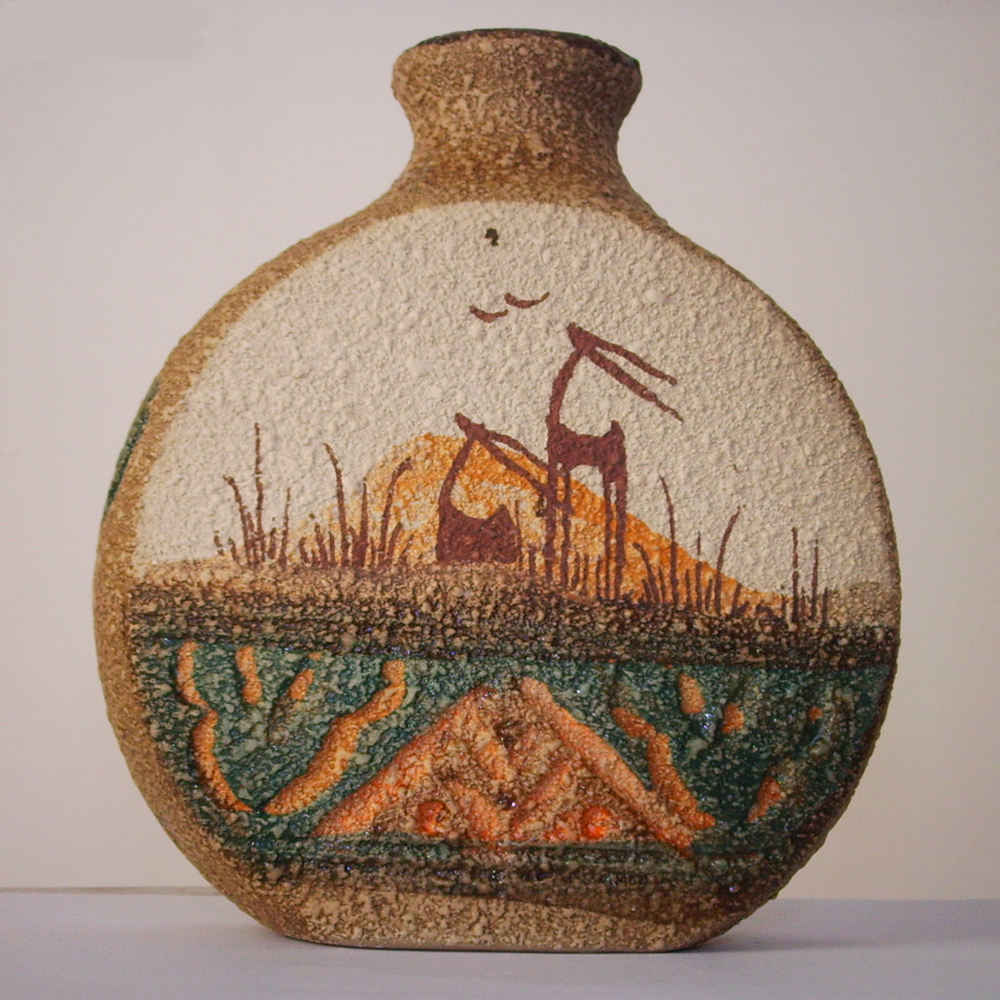 迷你陶艺花瓶 – 艺术图案，适合装饰与馈赠