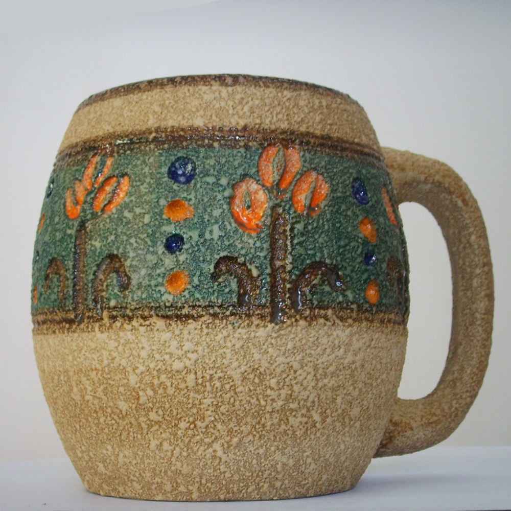 波斯伊兹尼克陶瓷马克杯 – 手工款 Deer