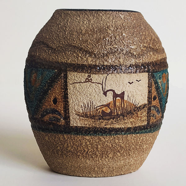 Main image of 手工波斯陶艺装饰花瓶 – 艺术图案 Tala