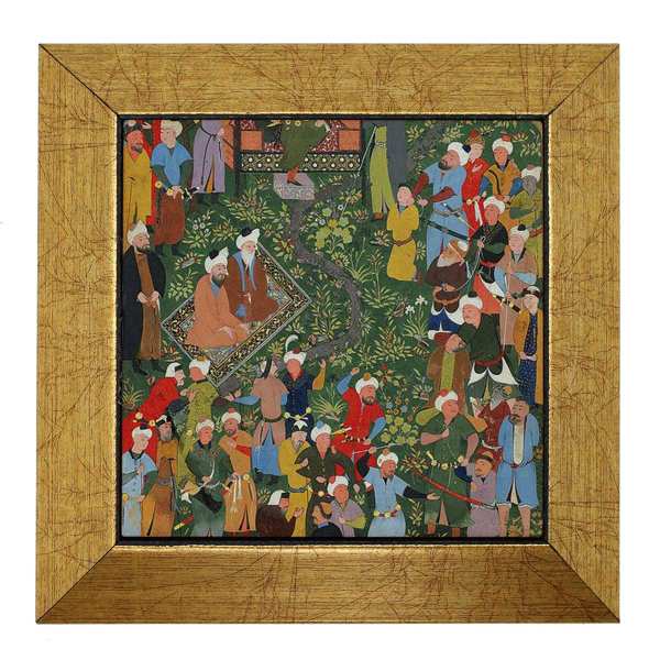 Main image of 装饰性波斯镶框瓷砖 – 《列王纪》灵感：玛尼亚