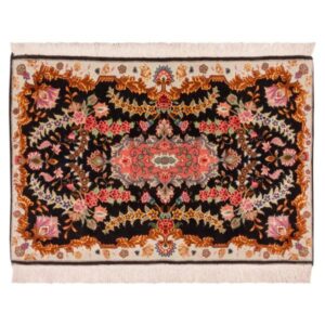 波斯丝羊混纺地毯 手工结制 Medallion & Toranj 设计 – Tabriz