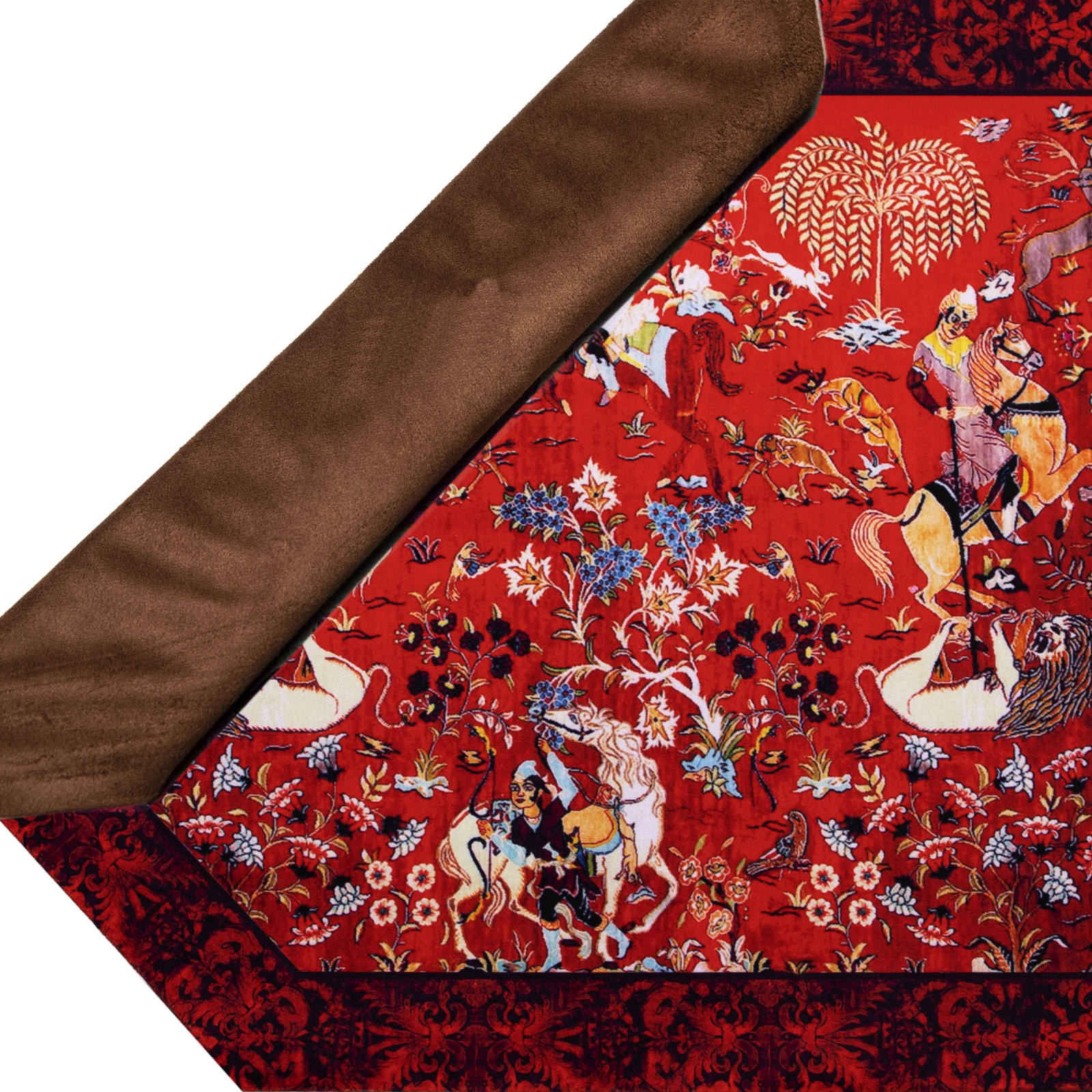 波斯优雅天鹅绒桌旗 Shekarghah 款