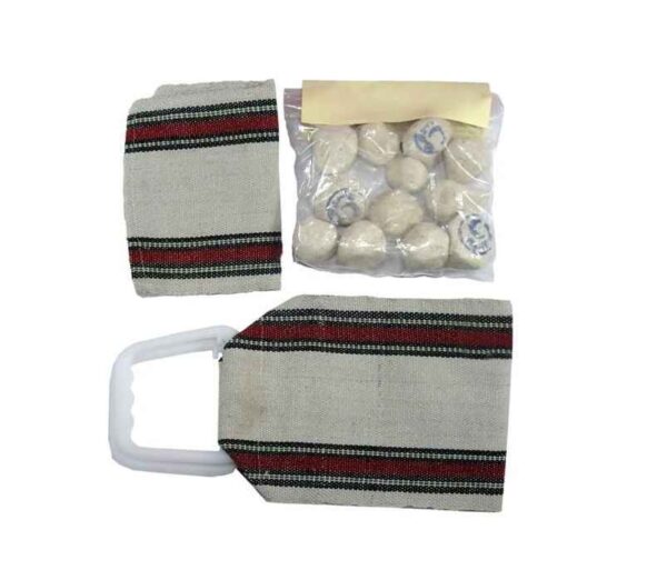 Sefidab – 天然伊朗 Roshor 脸部和身体面膜套装（含浴手套）