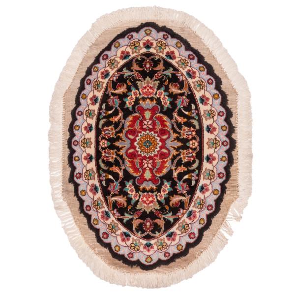 Main image of 波斯丝羊混纺地毯 手工结制 椭圆形 Medallion 设计 – Tabriz