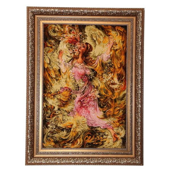 Main image of 手工打结波斯挂毯 来自塔布里兹 Booyeh Bahar 微型画图案