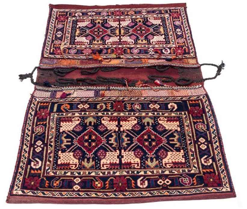 复古波斯马鞍包 — 手工编织 & 二手 Tōbrag