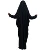Thumbnail 2: 伊斯兰阿拉伯黑色长袍 带袖 女士祈祷用 – TChador 款