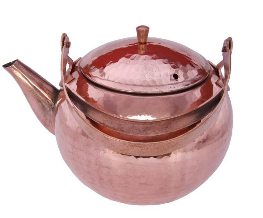 波斯铜茶壶 耐用炉顶式 传统锤花款 Yas