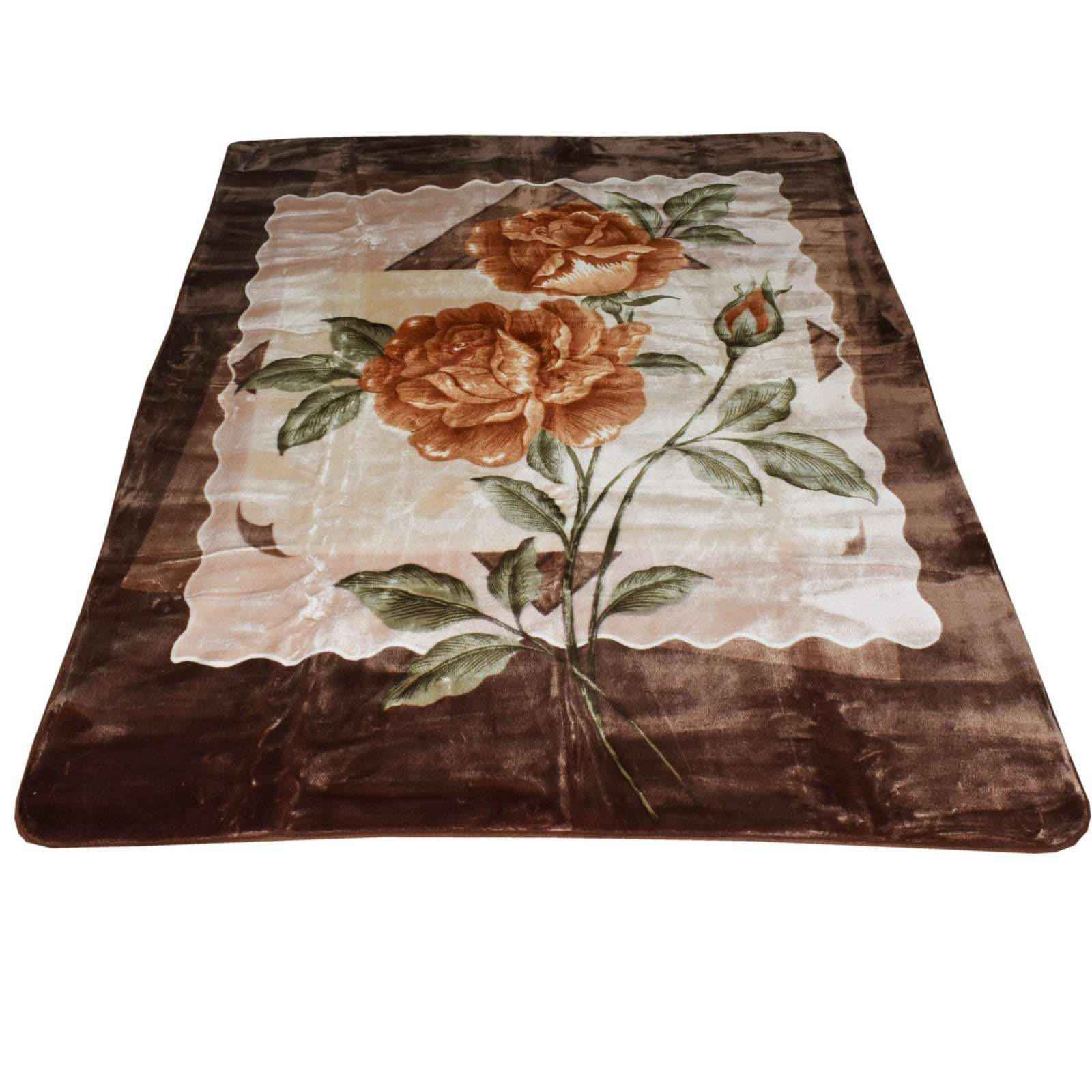 Golbaft 伊朗双人床毯 咖啡色