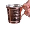 Thumbnail 2: 波斯铜杯 – 手工制作，带把手，适合冷饮 – 锤纹 Mess