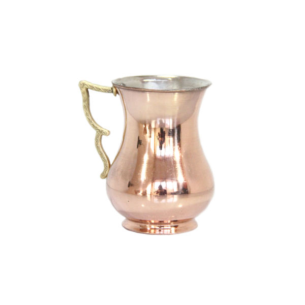 Main image of 波斯铜杯 – 手工制作，带把手，适合冷饮 – 锤纹 Wing