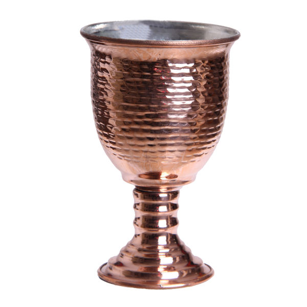 Main image of 手工波斯铜红酒杯 – 锤纹款 Zanjani