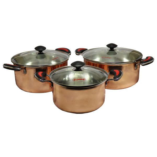 Main image of 波斯铜汤锅 – 传统锤花炊具 三件套 2030 款