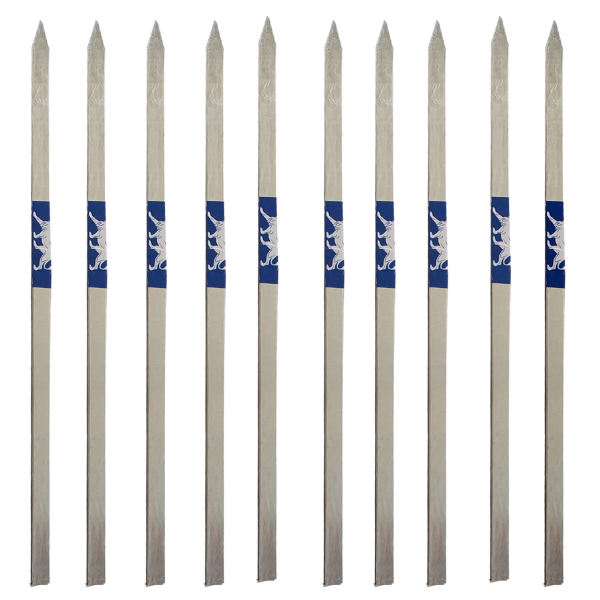 Main image of 十支钢制烤串（17 厘米）– 适用于鸡肉烤肉及烧烤