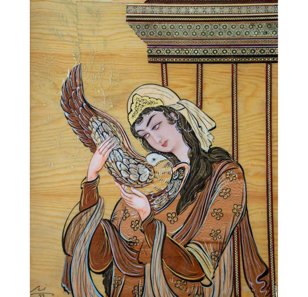 木镶嵌艺术 – 波斯爱之女士艺术款