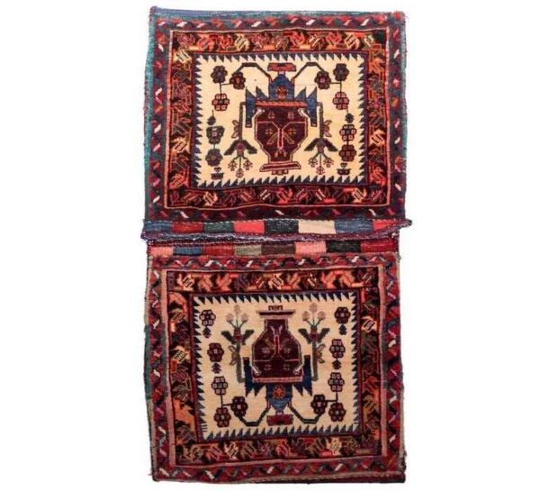 复古波斯马鞍包 — 手工编织 & 二手 Tōbrag 102265