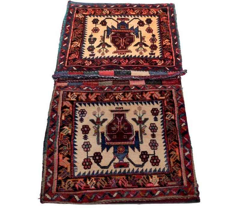 复古波斯马鞍包 — 手工编织 & 二手 Tōbrag 102265