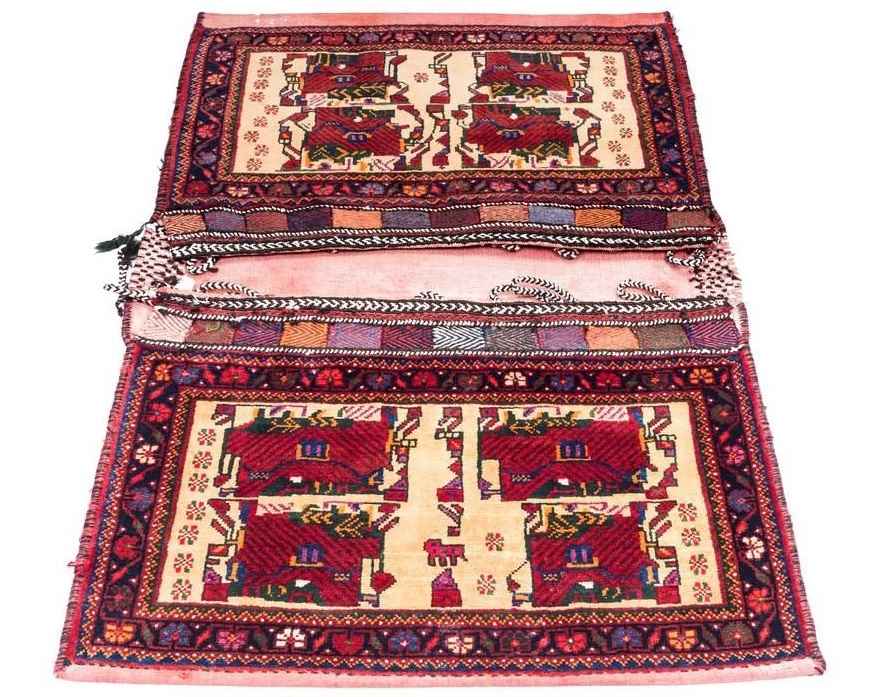 复古波斯马鞍包 — 手工编织 & 二手 Tōbrag 102273