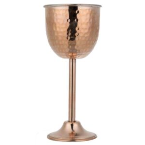 手工波斯铜红酒杯 – 锤纹款 Azin