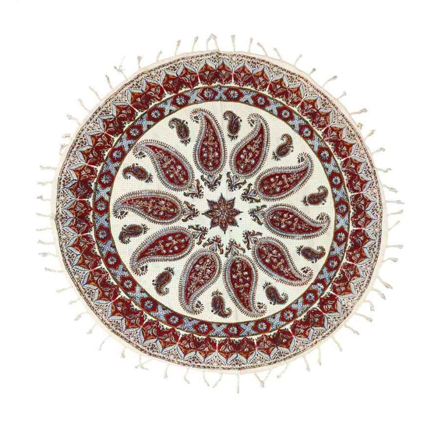 Main image of 波斯桌布 – 伊斯法罕传统卡拉姆卡里印花 Atriyan 款