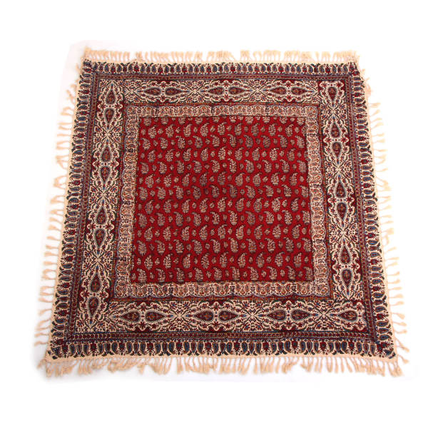 Main image of 波斯桌布 – 伊斯法罕传统卡拉姆卡里印花 Yellow 款