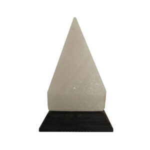 金字塔盐灯 – 手工木质底座款