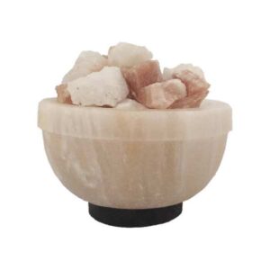 波斯碗形盐灯 – “火山”款搭配天然盐块
