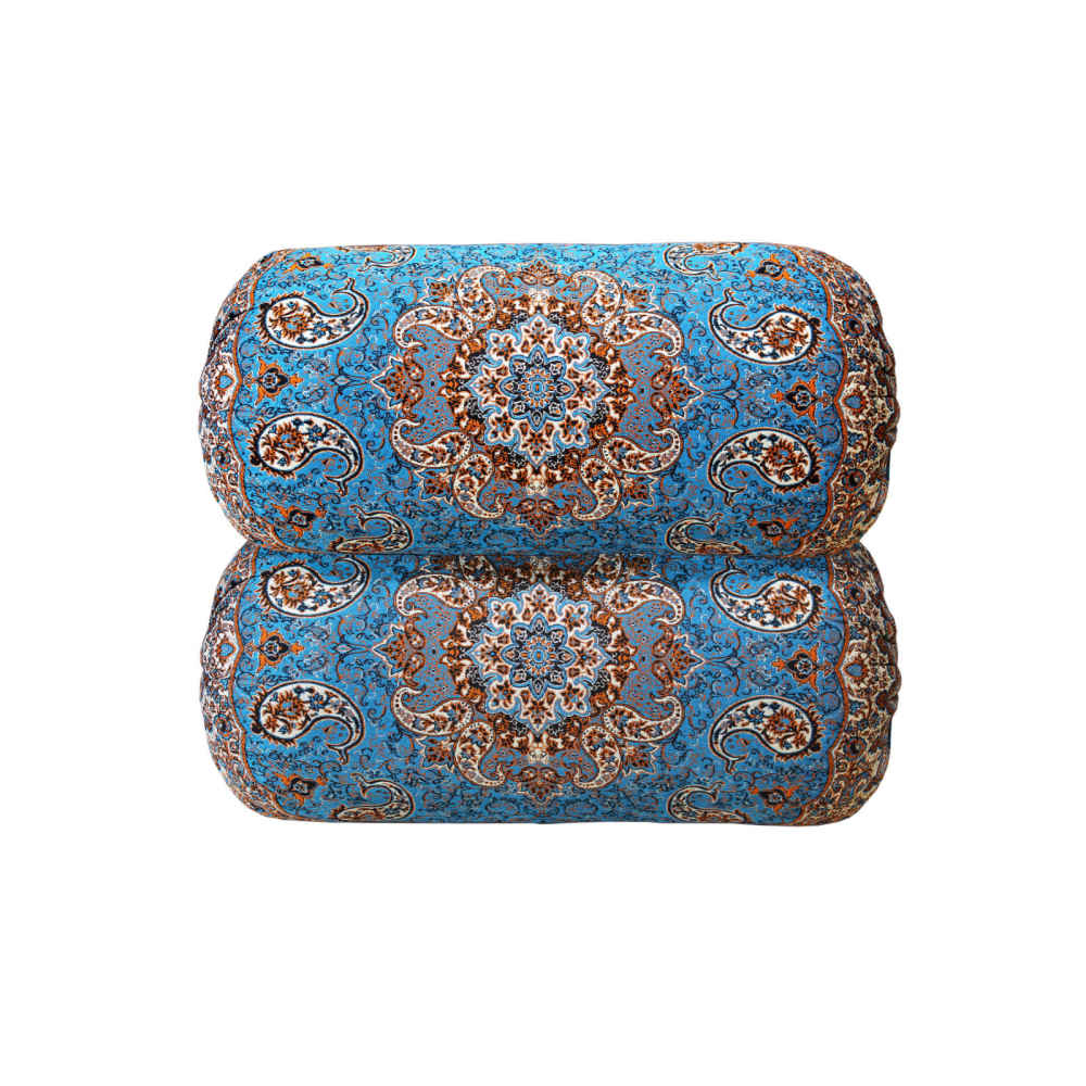 配优雅 Termeh 面料的传统波斯圆柱抱枕 Salar 款