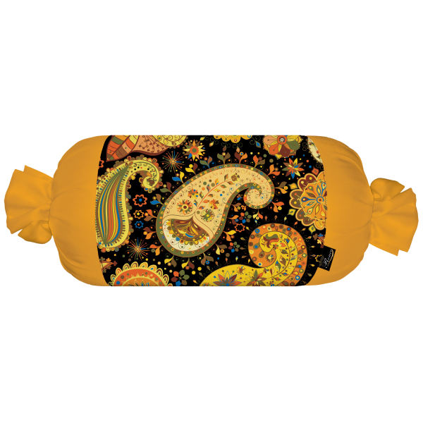 Main image of 配 Qajari 天鹅绒面料的传统波斯圆柱抱枕