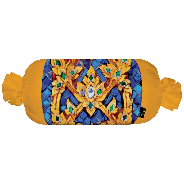 配天鹅绒面料的传统波斯圆柱抱枕 Tala 款