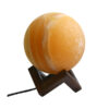 波斯地球仪盐灯 – 手工“Araz”设计 带木质底座