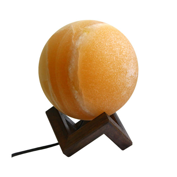 Main image of 波斯地球仪盐灯 – 手工“Araz”设计 带木质底座