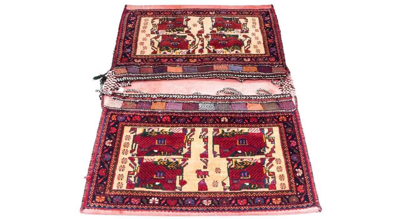 复古波斯马鞍包 — 手工编织 & 二手 Tōbrag 102273