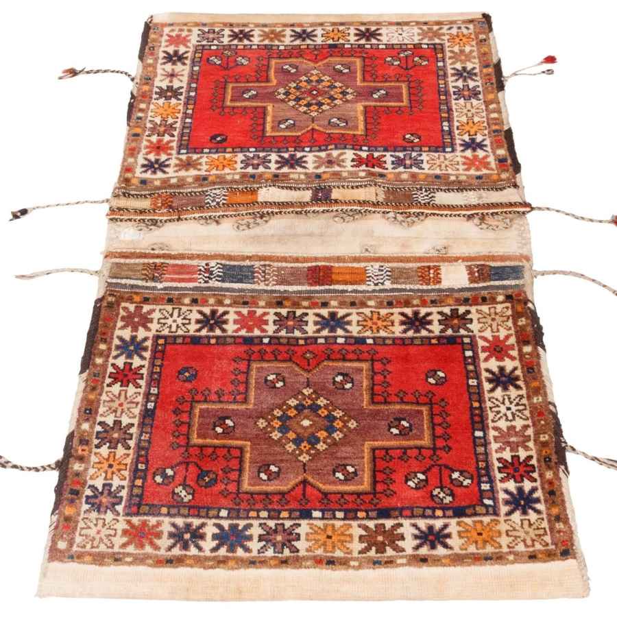 复古波斯马鞍包 — 手工编织 & 二手 Tōbrag 187411