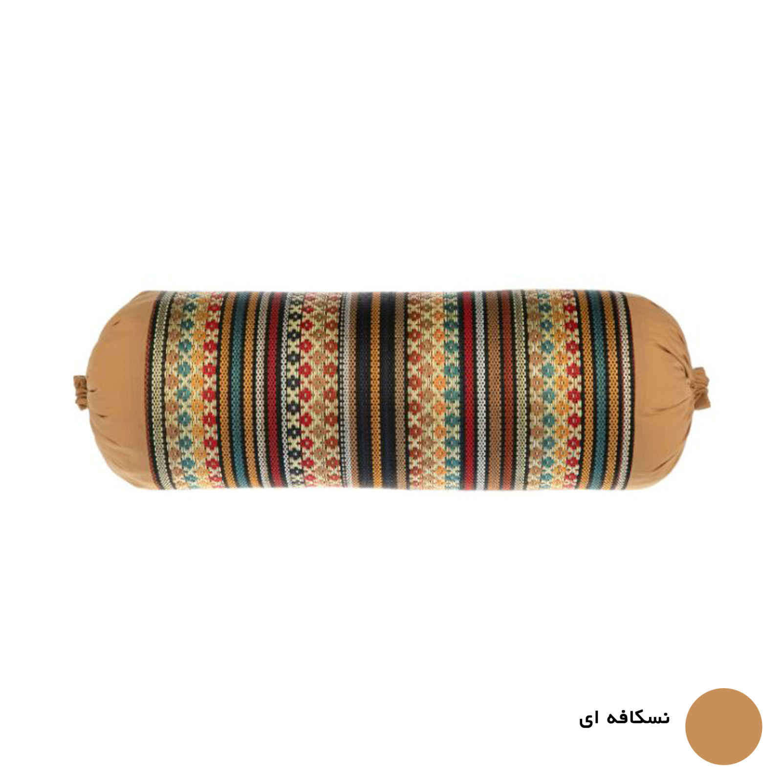 配优雅 Jajim 面料的传统波斯圆柱抱枕