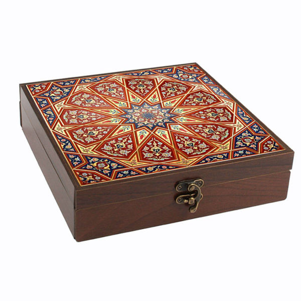 Main image of Majnoon 主题木质茶叶收纳箱 – 波斯茶叶整理箱