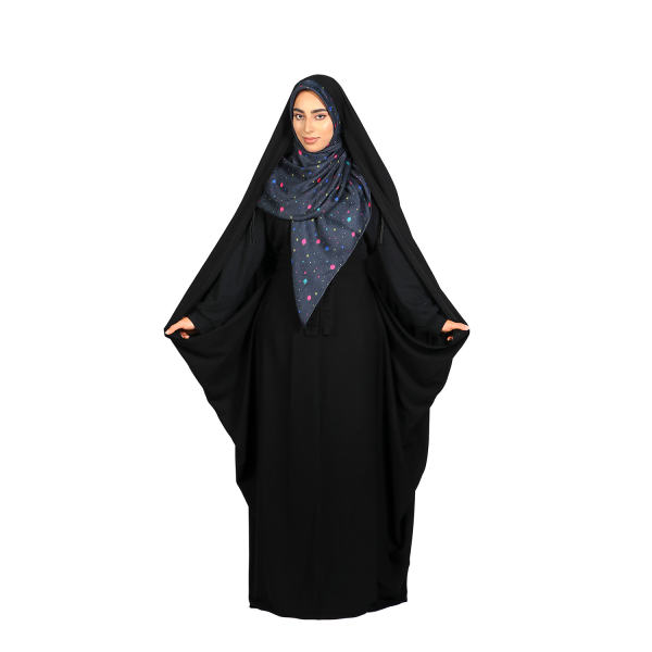 Main image of 伊斯兰阿拉伯黑色罩袍头巾 女士祈祷服 – Hosna