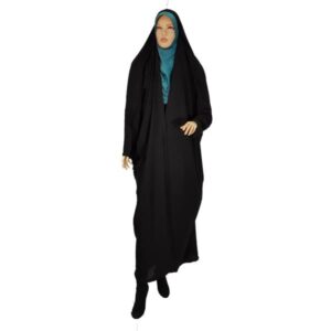伊斯兰阿拉伯黑色罩袍头巾 女士祈祷服 – Hadis