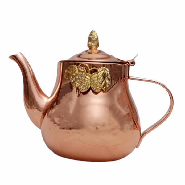 Main image of 波斯铜茶壶 手工锤花款 葡萄款