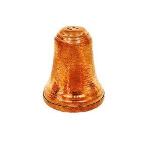 2 件套波斯铜盐和胡椒瓶 金字塔