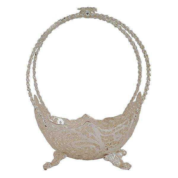 Main image of 伊朗 Malileh-Kari 镶丝银果盘 Mah 款