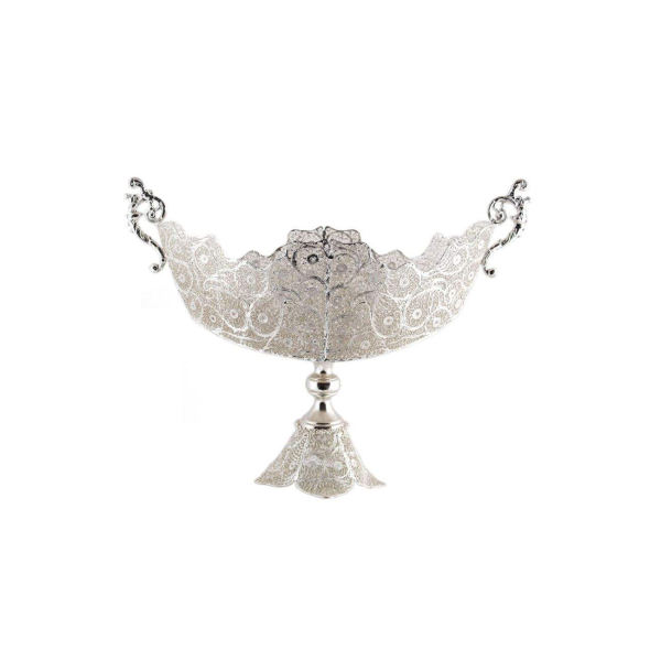 Main image of 伊朗 Malileh-Kari 镶丝银果盘 Moon 款