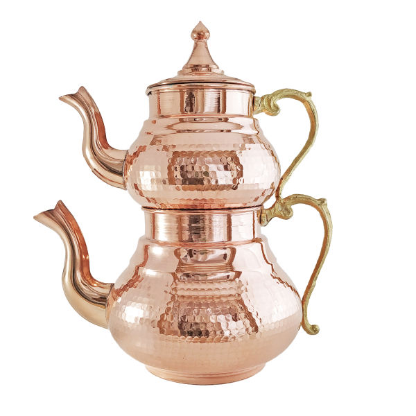 Main image of 波斯铜双层茶壶 耐用锤花款 Mesin